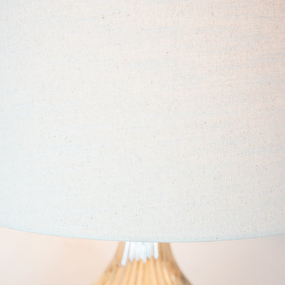 Amy Curved Ribbed Glass Table Lamp