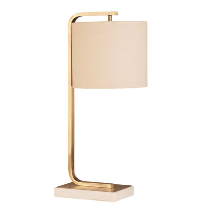 Kym Marble Base Gold Table Lamp