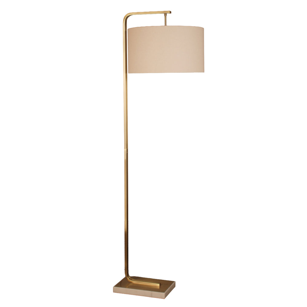 Kym Marble Base Gold Floor Lamp