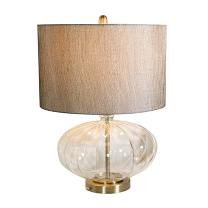 Round Glass Table Lamp