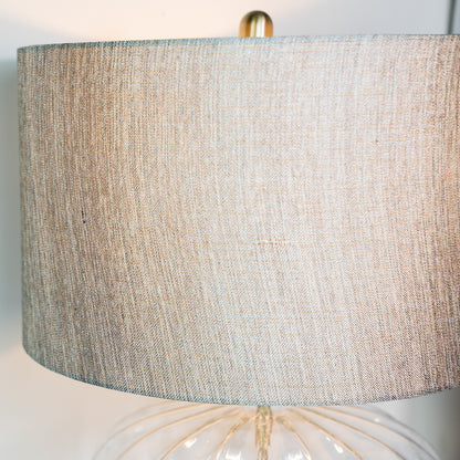 Round Glass Table Lamp