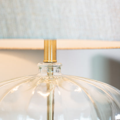 Round Glass Table Lamp