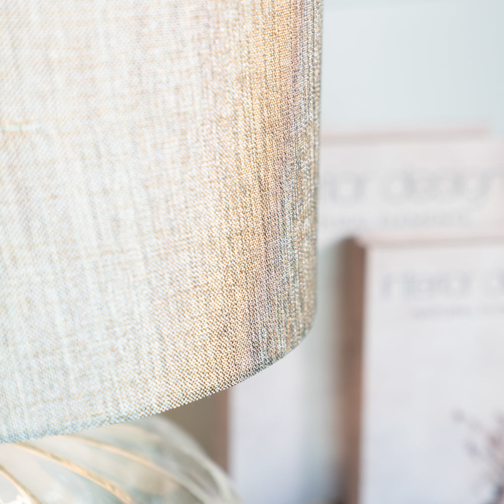 Round Glass Table Lamp