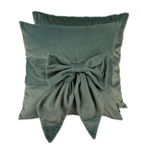 Bow Velvet Cushion