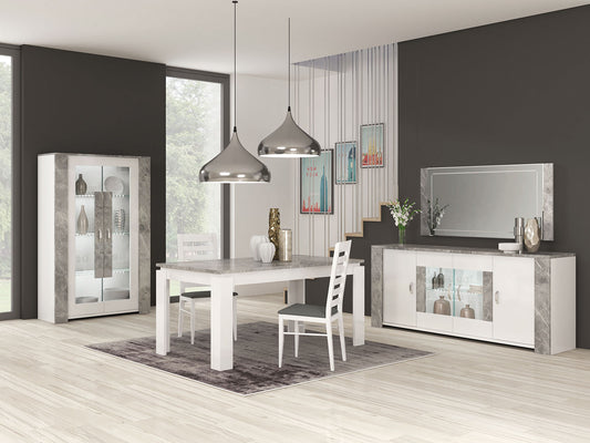 Vivaldi White Italian 3 Door Sideboard