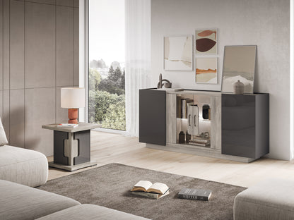 York Italian 4 Door Sideboard with Interior LED Light