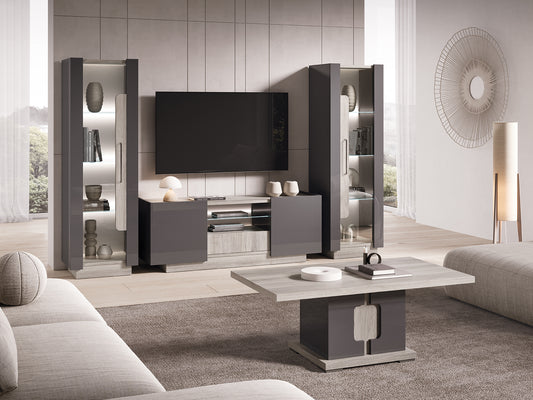 York Italian 1 Door Display Cabinet