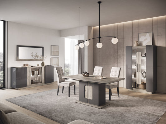 York Italian Extendable Dining Table plus Four Dining Chairs