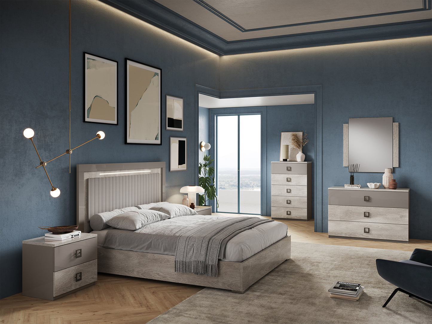 Zoe Italian 4 Door Wardrobe