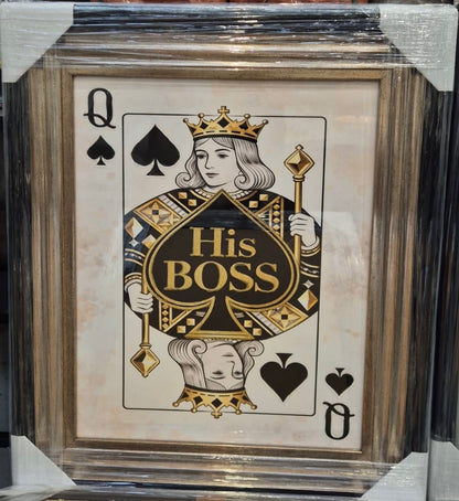 The Boss Picture With Two-Tone Frame