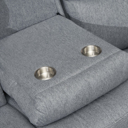 Tipton Grey Electric Recliner Sofa