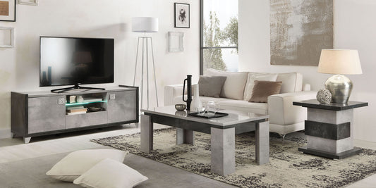 Hilton Italian Grey Gloss Coffee Table