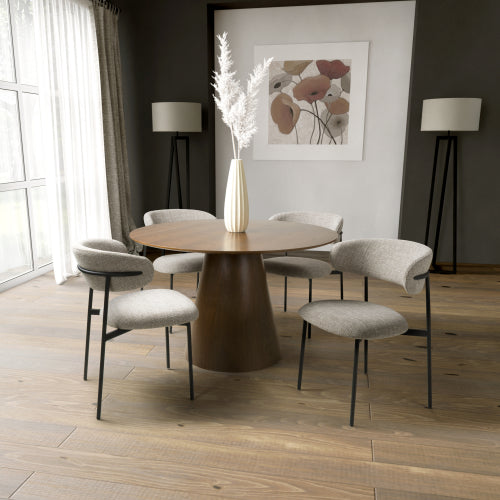Claremont Round Walnut Dining Table