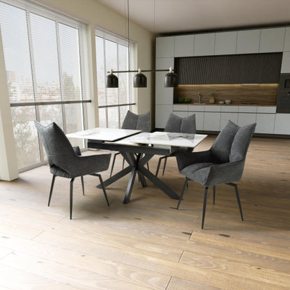 Tokyo Ceramic Extendable Top Dining Table