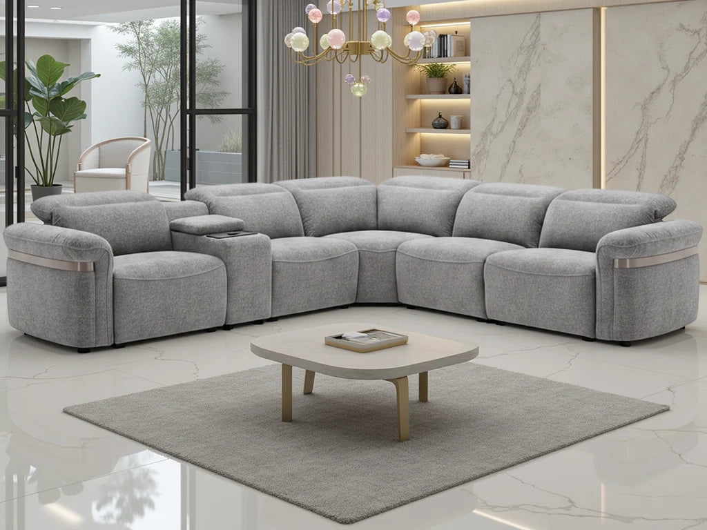 Leicester corner sofa grey