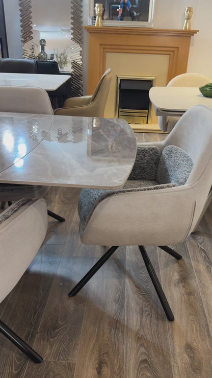 Monaco Sintered Stone Extendable Dining Table