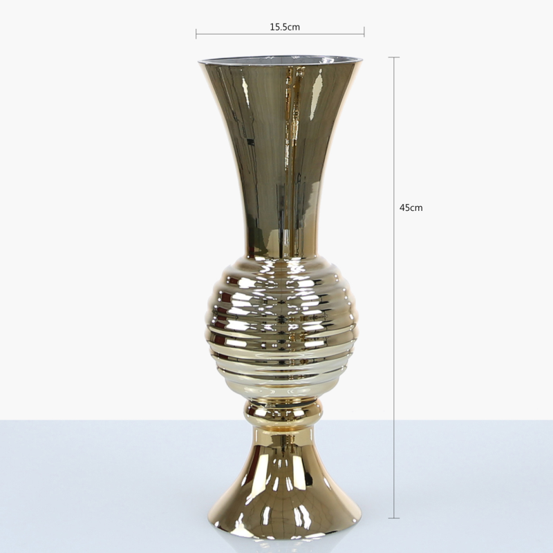 Silver or Gold Glass Vase