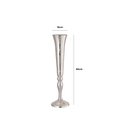 Fluted Aluminium Vase