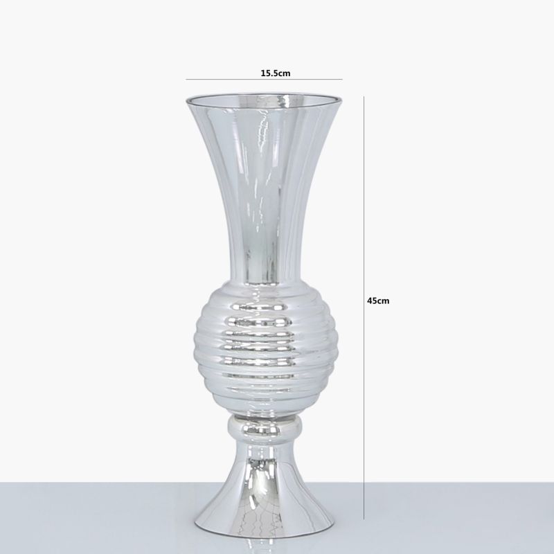Silver or Gold Glass Vase