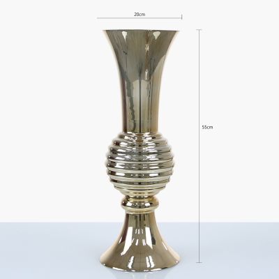 Silver or Gold Glass Vase