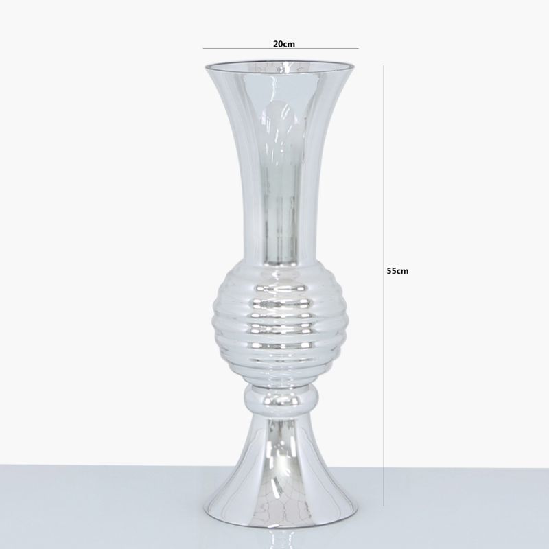 Silver or Gold Glass Vase
