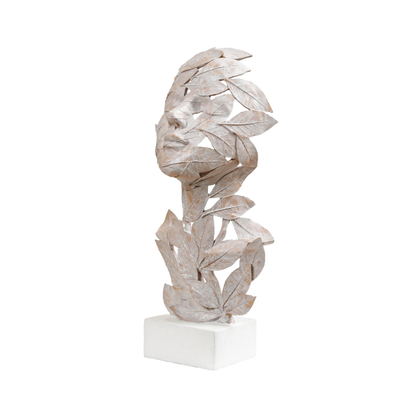 Polyresin Couple Leaf Figurine