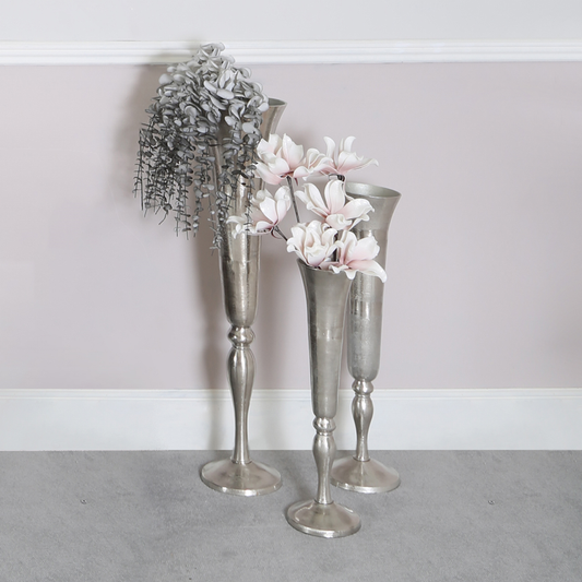 Fluted Aluminium Vase