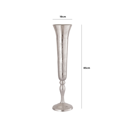 Fluted Aluminium Vase
